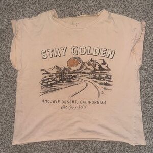 stay golden mojave desert T shirt